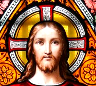 Vitrail de Guido Nincheri et illustrant Jésus-Christ